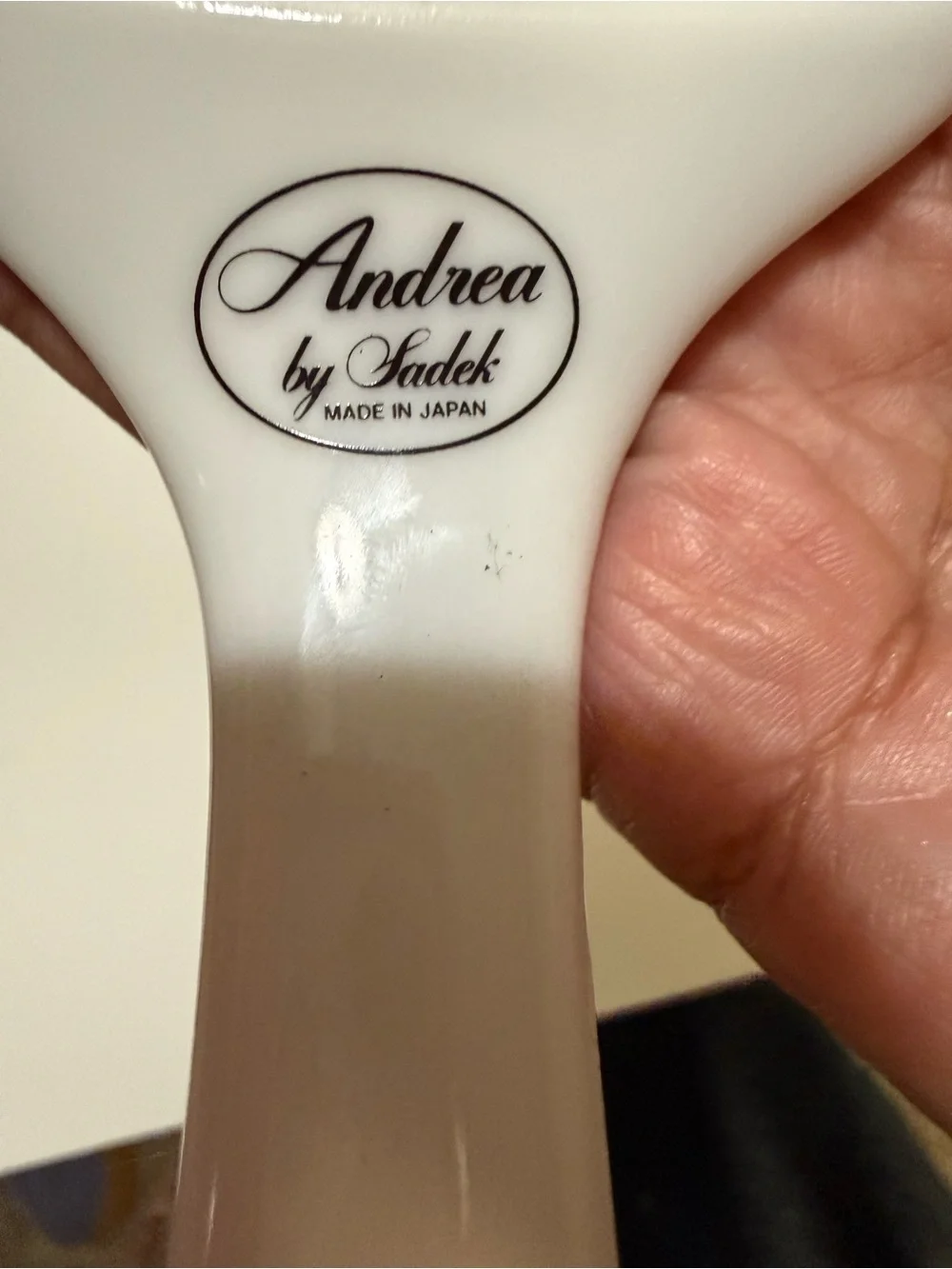Andrea by Sadek Floral Porcelain Cake Server - White with Pink & Yellow Flowers